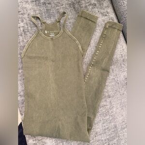 FP Movement Happiness Runs Onesie in Olive Green - Size XS/S